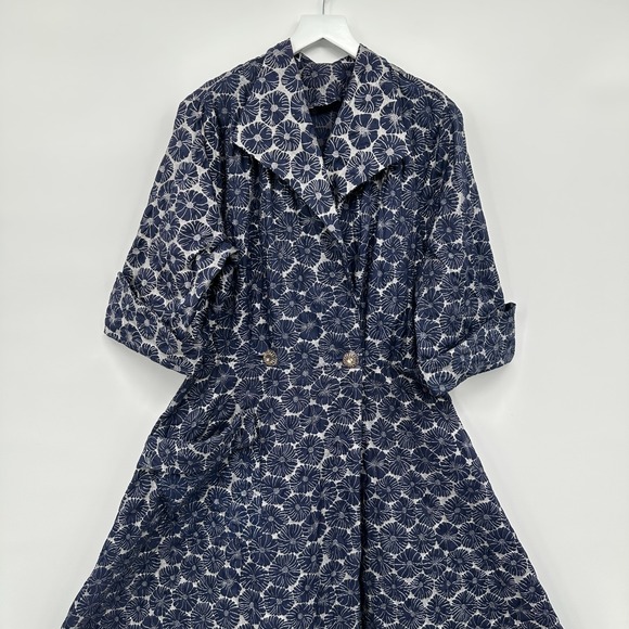 Vintage Handmade Duster Jacket Dress Size S M Swing Dark Romantic‎ Witchy Grunge - Picture 4 of 14